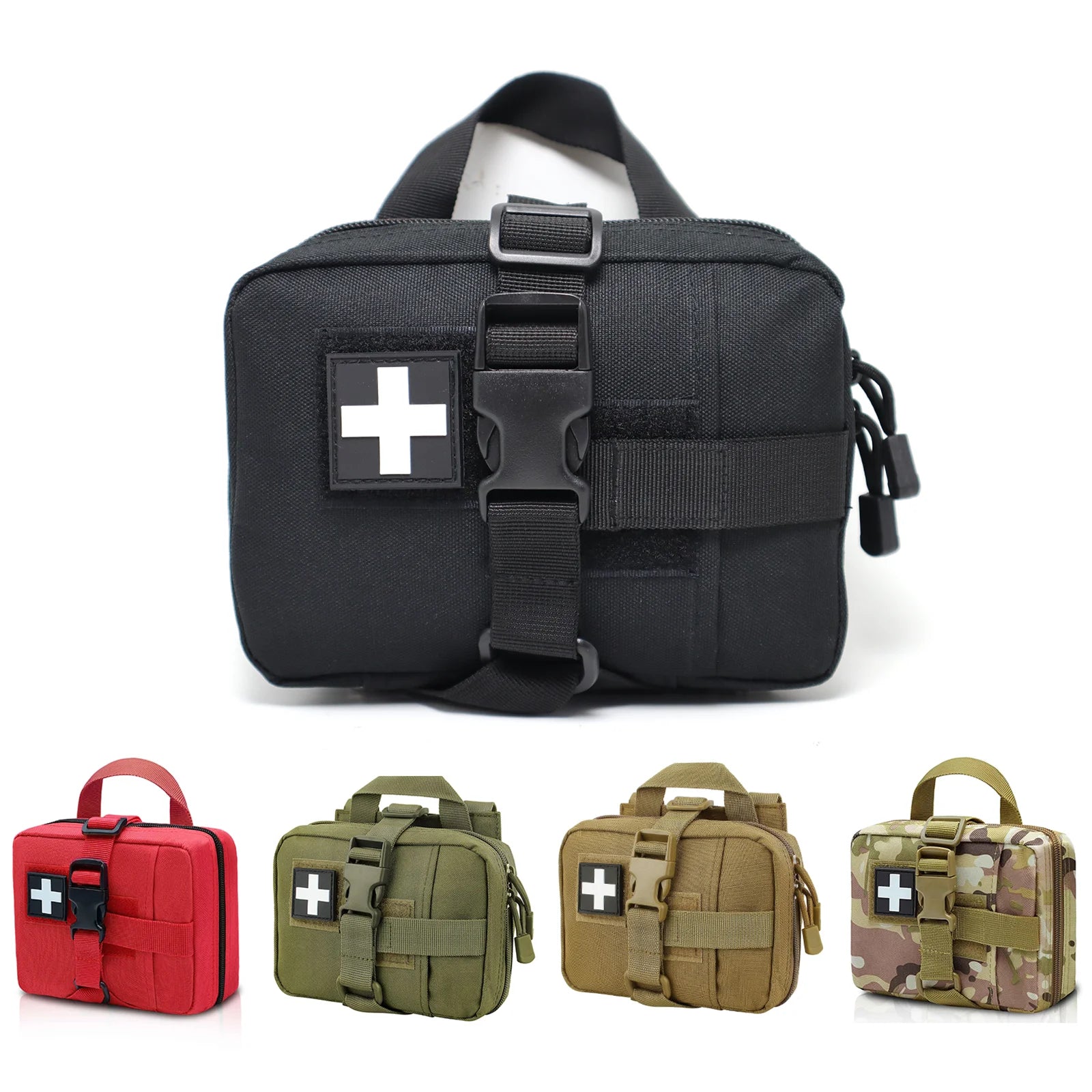 Survival First Aid Kits Tactical EMT Pouch Rip Away Molle Medical Pouches IFAK Emergency Survival Bag for Travel Outdoor Hiking