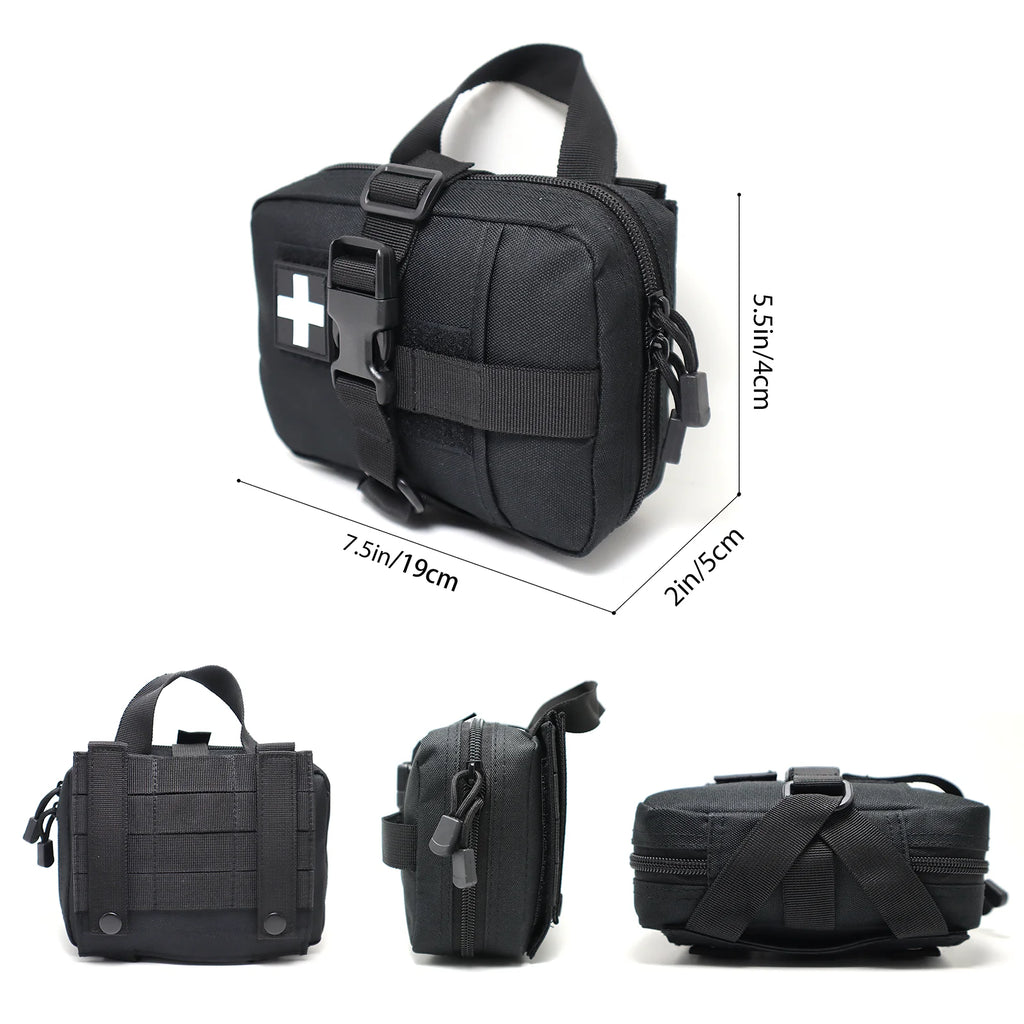 Survival First Aid Kits Tactical EMT Pouch Rip Away Molle Medical Pouches IFAK Emergency Survival Bag for Travel Outdoor Hiking