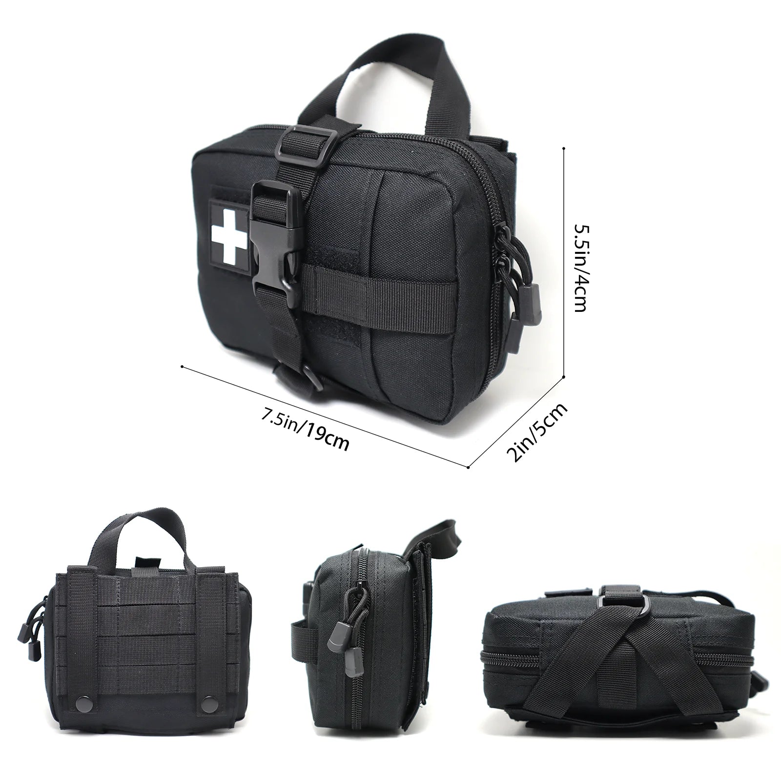 Survival First Aid Kits Tactical EMT Pouch Rip Away Molle Medical Pouches IFAK Emergency Survival Bag for Travel Outdoor Hiking