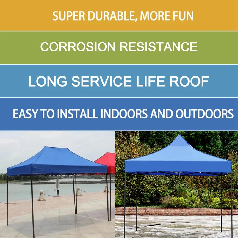 Canopy Replacement2X2M Canopy Top Cover Replacement Four-Corner Tent Cloth Foldable Rainproof Patio Pavilion Replacement Blue