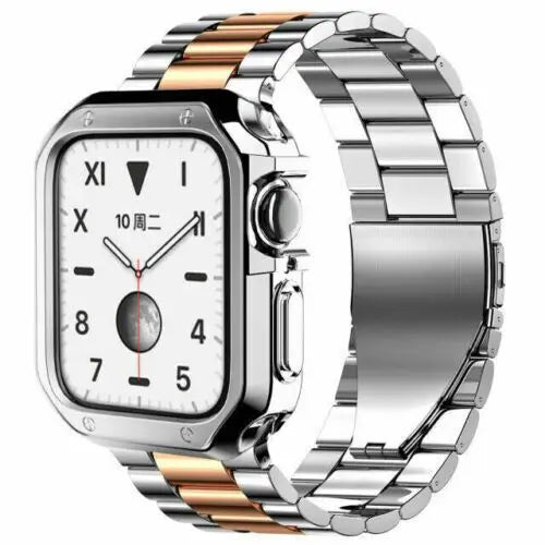 Stainless Steel Smart Watch Bands for Apple IWatch 8 7 6 5 4 3 2 SE Sizes 38/41/40/42/44/45mm