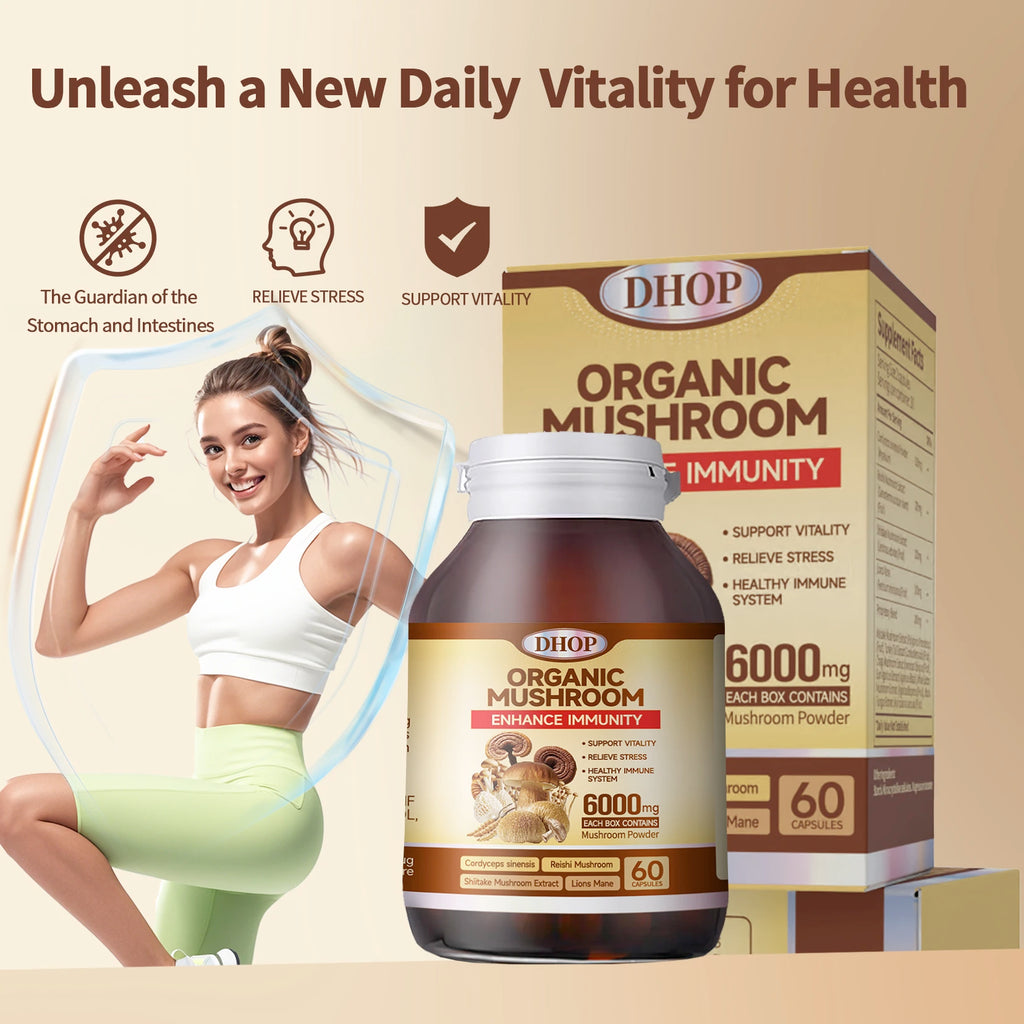 OEM Supplement Mushroom Mixture Capsules Reishi Mushroom Extract Capsule Complex Mushroom Mix Blend Capsules