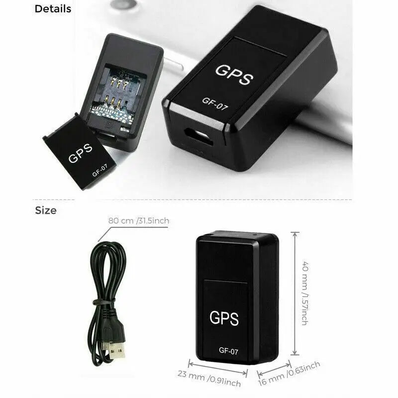 GF07 Mini Smart GPS Tracker & Locator Real-time Car/Truck/Vehicle Finder with Magnetic Feature GSM GPRS Compatible for USA
