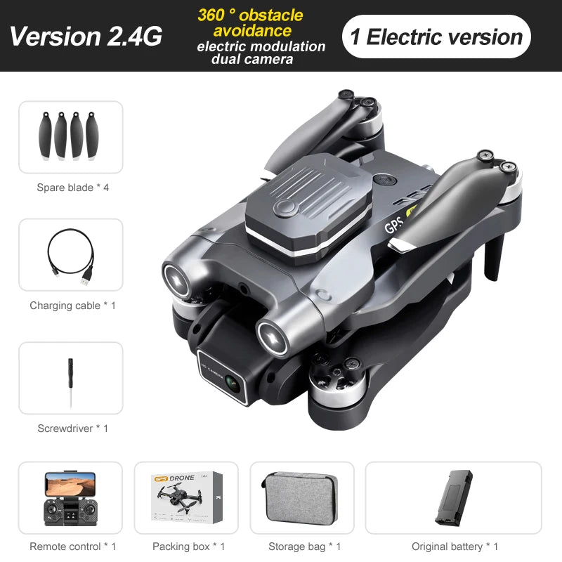 TYRC 2.4G/5G GPS RC Drone With camera HD Wifi Fpv H23 Foldable Photography Quadcopter Obstacle Avoidance Drones Toys for boys