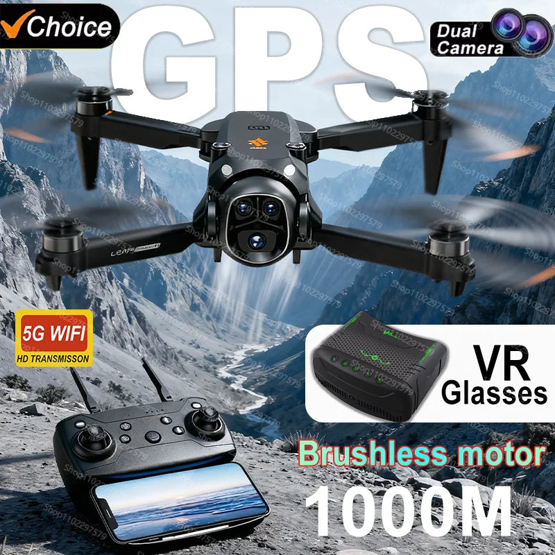 H21 Drone Professional HD Aerial Photography 8K 5G WIFI GPS Remote Control Aircrafts HD Dual Cameras Brushless Motor Quadcopters