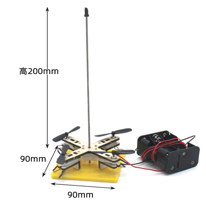 Funny DIY Drone Model Kids Science Toy Technology Physics Teaching Aids Helicopter Game Learning Educational Toys for Children