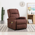 Brown Fabric Massage Chair