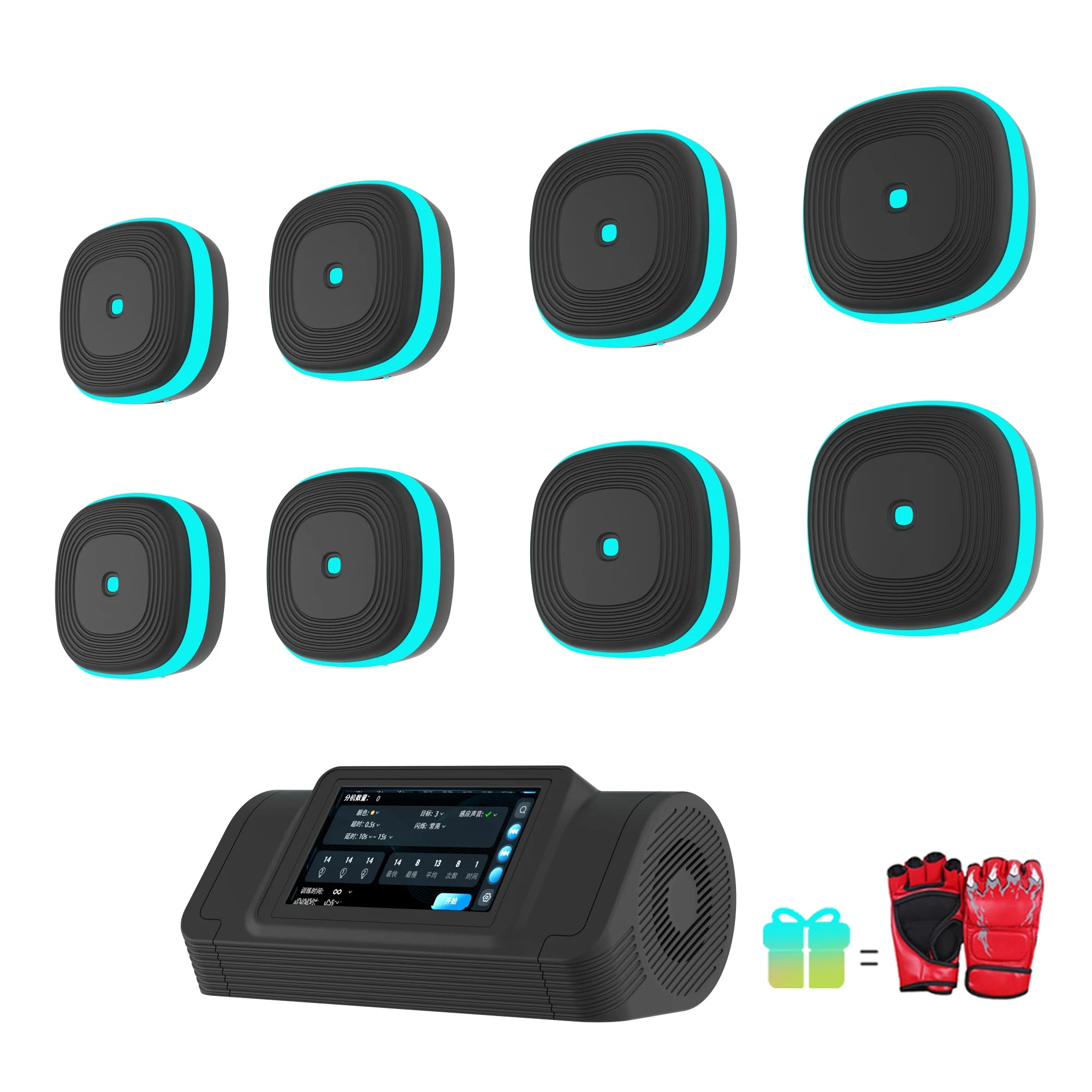 New Split Music Boxing Machine Smart Bluetooth Wall Mounted Touch Screen Music Boxing Trainer Gym Home Electronic Boxing Target