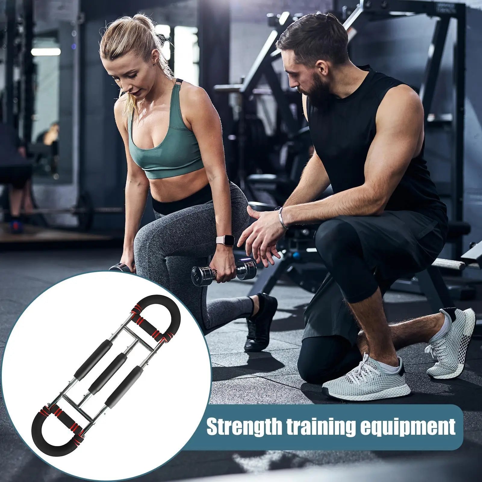 Arm Trainer Home Chest Muscle Workout Flexible 20-100KG U Shape Chest Strength Training Equipment For Fitness Sports Gym