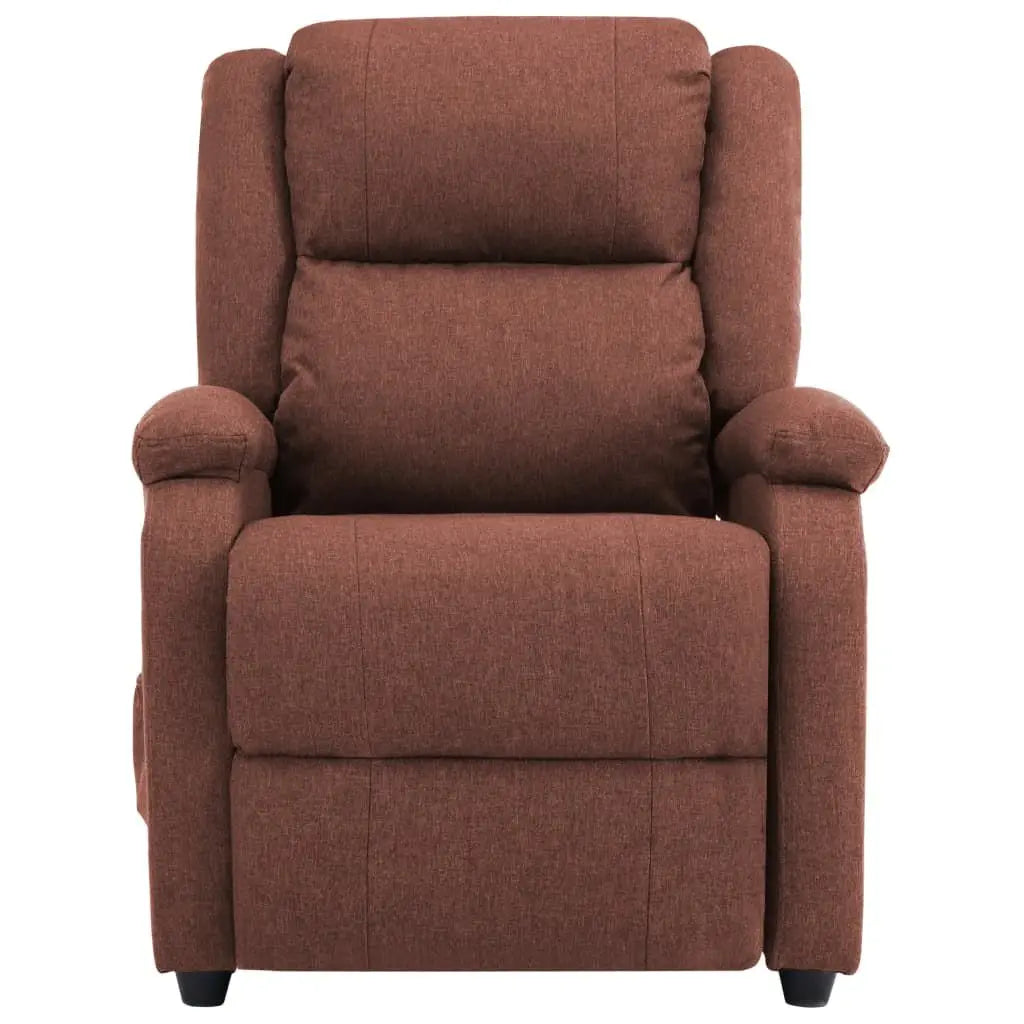 Brown Fabric Massage Chair