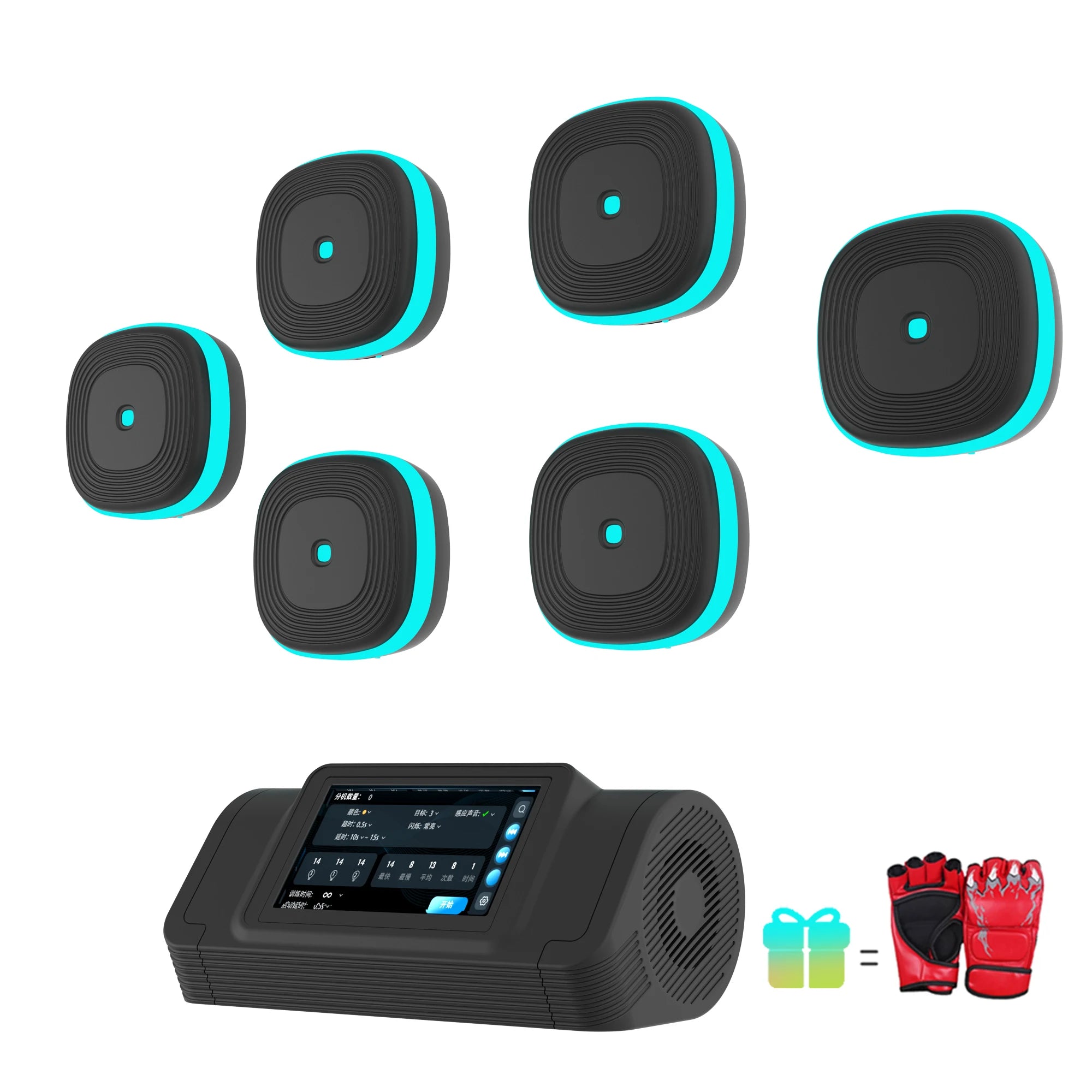 New Split Music Boxing Machine Smart Bluetooth Wall Mounted Touch Screen Music Boxing Trainer Gym Home Electronic Boxing Target