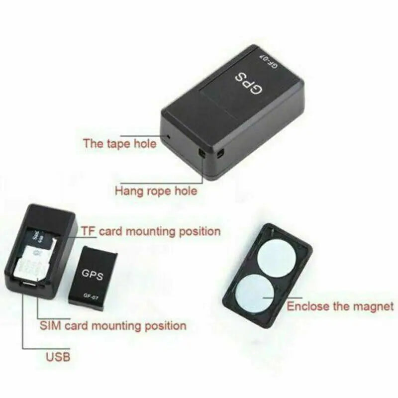GF07 Mini Smart GPS Tracker & Locator Real-time Car/Truck/Vehicle Finder with Magnetic Feature GSM GPRS Compatible for USA